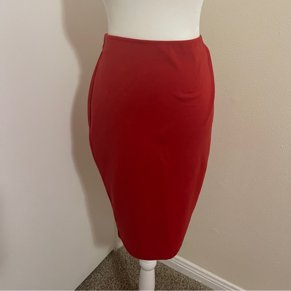 Forever 21 RED PLEATED SKIRT size XL